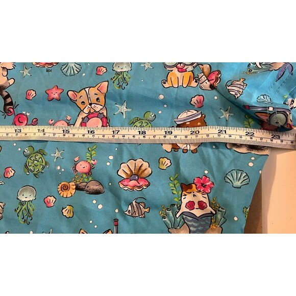 Koi Basics Critters Under The Sea Cats Women's 2-Pocket STRETCH Scrub NWT Sz L - Picture 9 of 12